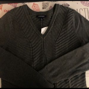 Charcoal Gray Lands End Sweater NWT